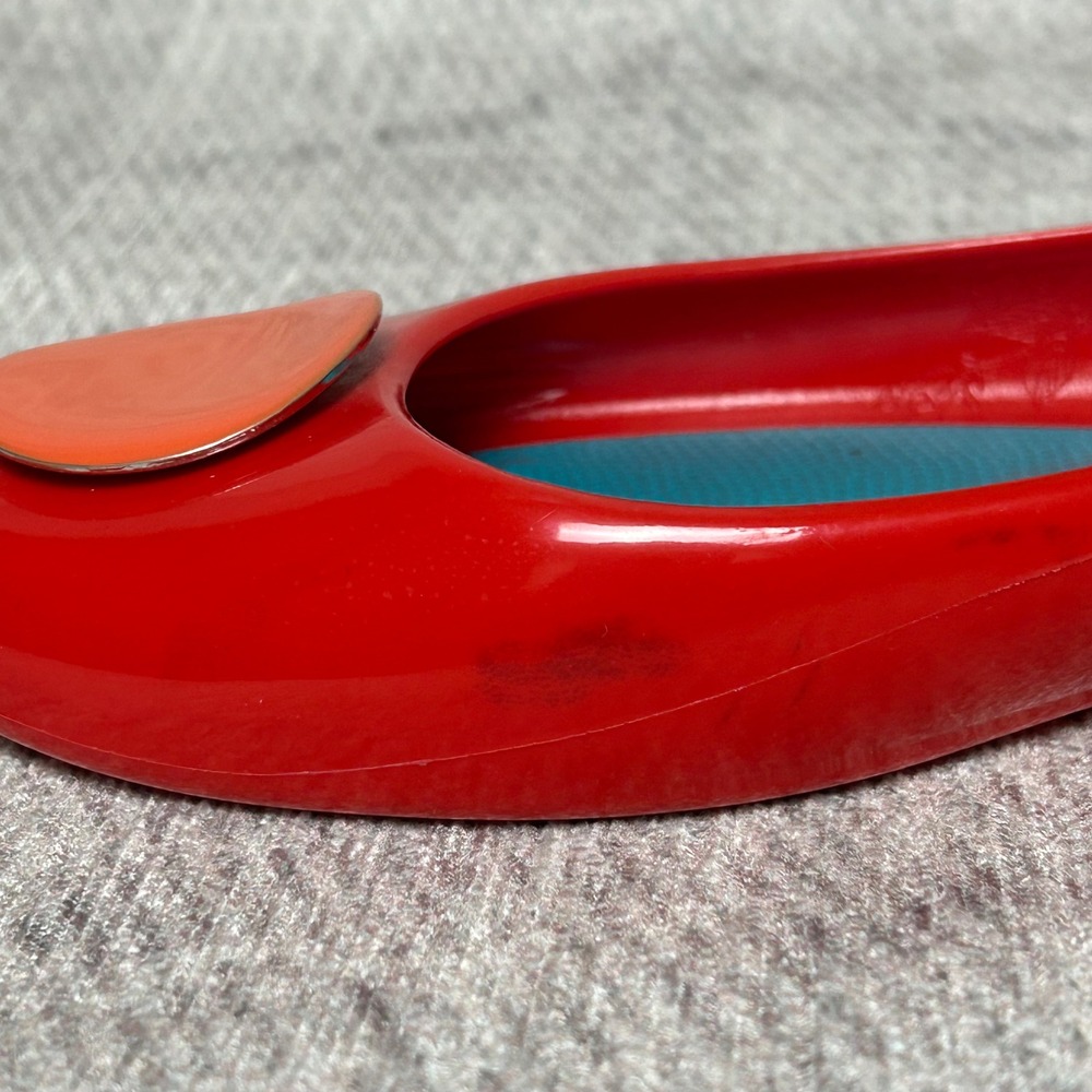 Oka-B Red Orange Eco Friendly Ballet Flats Comfort Shoes US 7.5-8 EU 38 - Picture 8 of 8